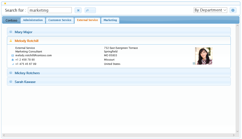 Active Directory Address Book Sample 1